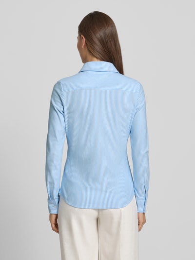 Tommy Hilfiger Shaped Fit Hemdbluse Baumwoll-Mix Hellblau 5
