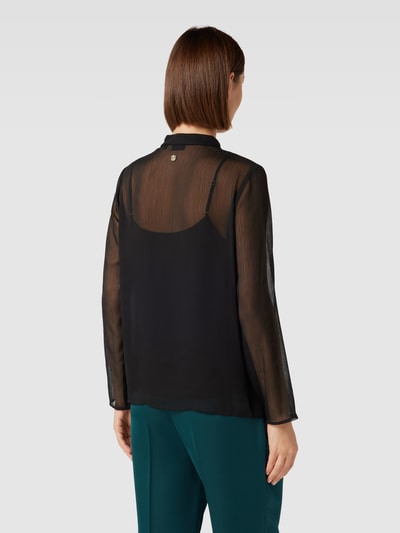 JOOP! Blouse met druppelvormige hals Zwart - 5