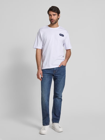 MCNEAL Loose fit T-shirt met ronde hals Wit - 1