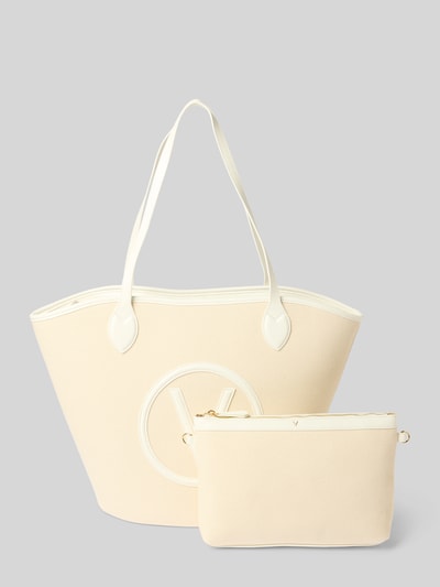 VALENTINO BAGS Shopper mit Logo-Applikation Modell 'COVENT' Weiss 1
