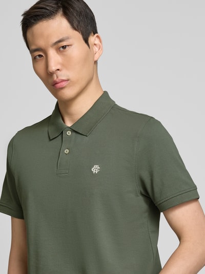 MCNEAL Regular Fit Poloshirt mit Knopfleiste und Label-Stitching Khaki 3