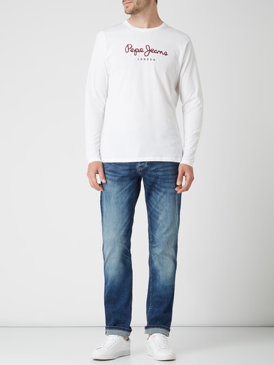 Pepe Jeans Jeansy o kroju regular fit z dodatkiem streczu model ‘Cash’ Jeansowy niebieski 1