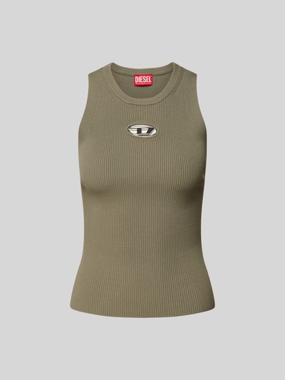 Diesel Tanktop mit Label-Detail Khaki 2