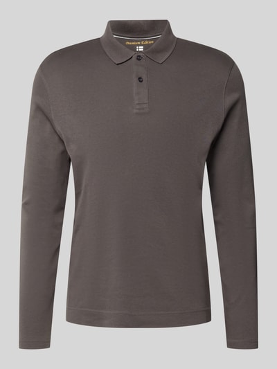 Christian Berg Men Regular Fit Poloshirt aus reiner Baumwolle Anthrazit 1