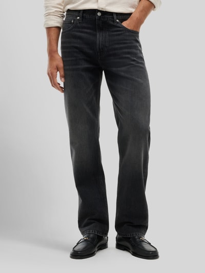Tommy Hilfiger Straight Fit Jeans aus reiner Baumwolle Modell 'DOVER' Dunkelgrau 4