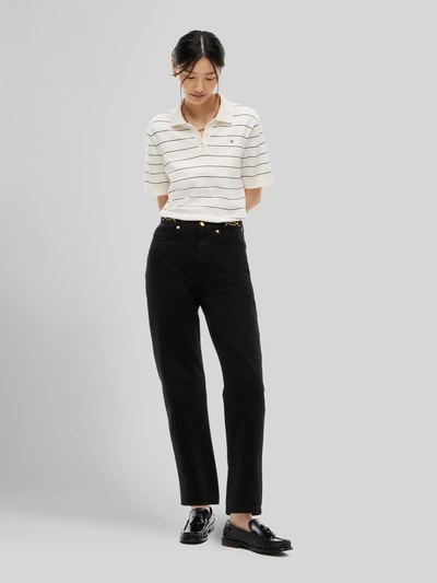 Tommy Hilfiger tapered fit jeans van puur katoen Zwart - 1