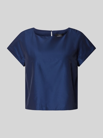 Weekend Max Mara Blusenshirt mit Rundhalsausschnitt Modell 'PARANA' Marine 2