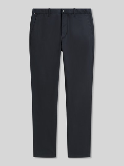 Tommy Hilfiger Chinos o kroju slim fit z mieszanki bawełny model 'BLEECKER' Granatowy 2