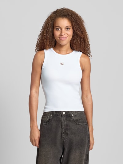 Calvin Klein Jeans Tanktop mit Label-Detail Weiss 4