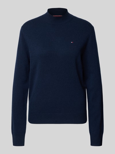 Tommy Hilfiger Regular fit pullover van een mix van wol en kasjmier Marineblauw - 2
