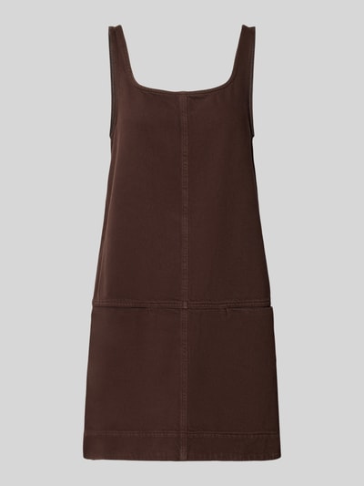 Produktfoto, A-Linien Freizeitkleid aus Baumwoll-Lyocell-Mix von Marc O'Polo DENIM in Dunkelbraun, klare Nähte, glatte Oberfläche