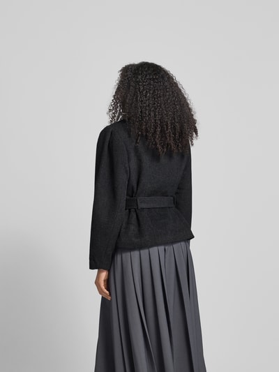 ROTATE Oversized Jacke mit Taillengürtel Dunkelgrau 5