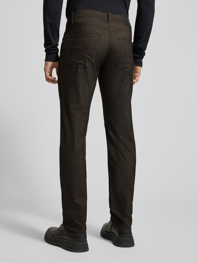 Pierre Cardin Slim Fit Stoffhose mit Viskose-Anteil Modell 'Lyon' Dunkelbraun 5