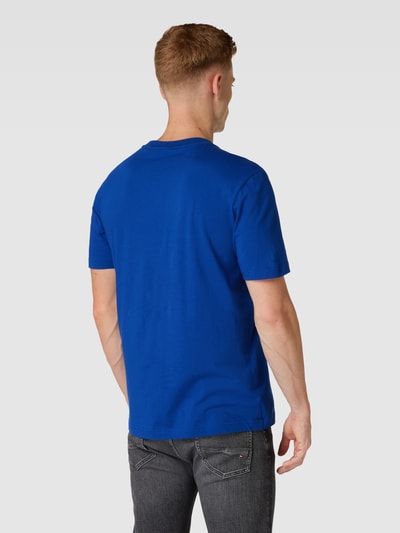 BOSS Green T-shirt van katoen met labeldetail Koningsblauw - 5