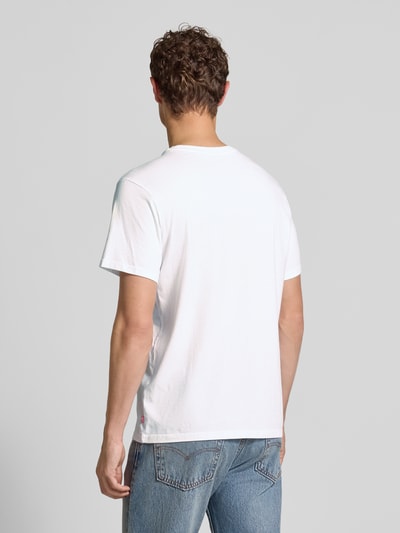 Levi's® Relaxed Fit T-Shirt mit Label-Stitching und Rundhalsausschnitt Weiss 5