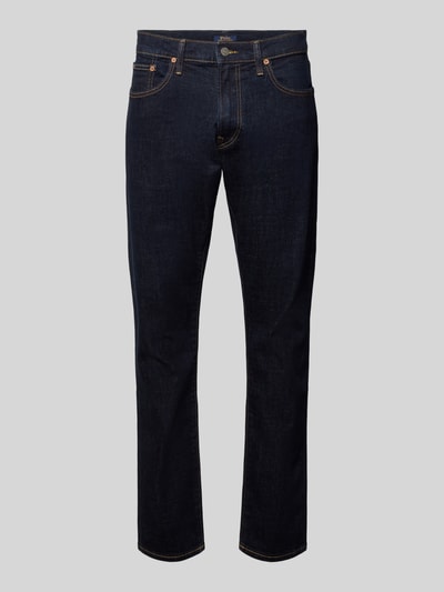 Polo Ralph Lauren Straight Fit Jeans mit Raw Denim Optik Dunkelblau 1