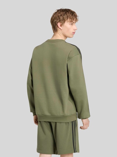 adidas Sportswear Regular Fit Sweatshirt aus Baumwoll-Mix Oliv 5