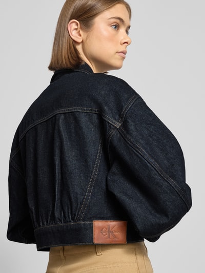 Calvin Klein Jeans Kurtka jeansowa z listwą guzikową Granatowy 3