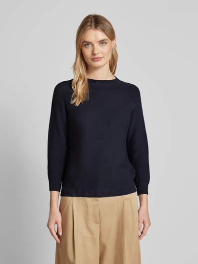 Weekend Max Mara Strickpullover mit Raglanärmeln Modell 'LINZ' Marine 4