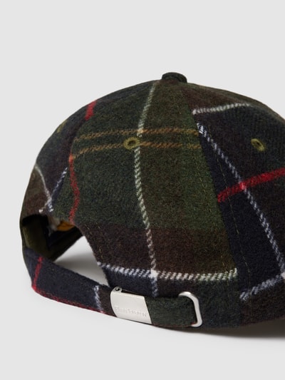 Barbour Cap mit Woll-Anteil und Karomuster Modell 'GALINGALE' Gruen 3