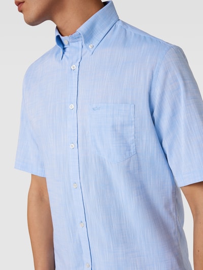 Paul & Shark Freizeithemd mit Button-Down-Kragen Bleu 3