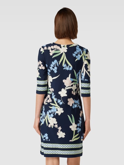 Christian Berg Woman Selection Knielange jurk met bloemenmotief Marineblauw - 5