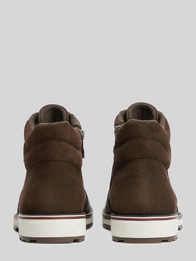 Tommy Hilfiger Schnürstiefel aus echtem Rindsleder Dunkelbraun 5