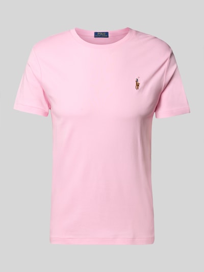 Polo Ralph Lauren T-Shirt mit Label-Stitching Pink 2