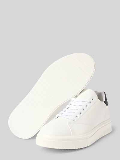 Steve Madden Leren sneakers met labelopschrift, model 'FYNNER' Wit - 4