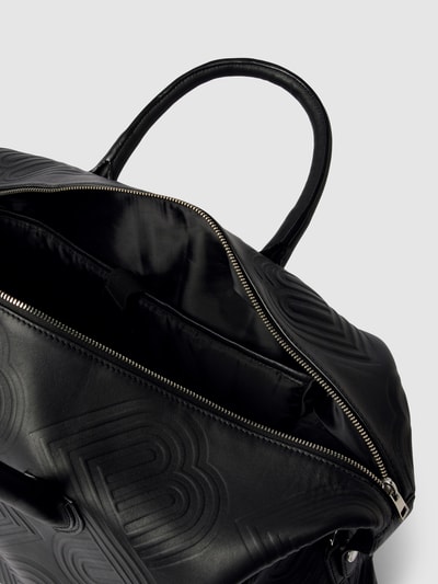 Baldessarini Weekendtas met all-over logo, model 'Bristol' Zwart - 5