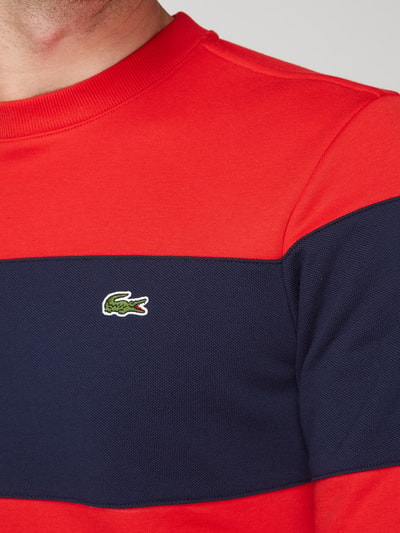 Lacoste Sweatshirt mit Logo-Stickerei  Rot 3