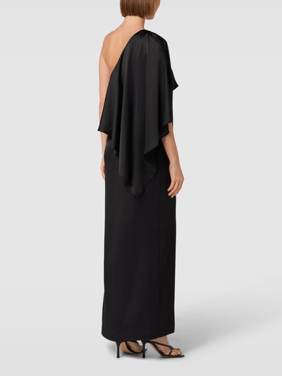 Lauren Ralph Lauren Avondjurk met one shoulder-band, model 'DIETBALD' Zwart - 5