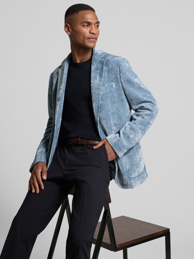 Pierre Cardin Marynarka o kroju slim fit ze sztruksu model ‘Maurice’ Petrol 3