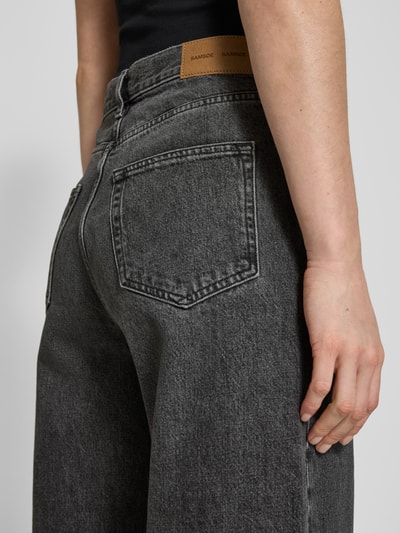 Samsøe & Samsøe Wide Leg Jeans im 5-Pocket-Design Modell 'REBECCA' Anthrazit 3