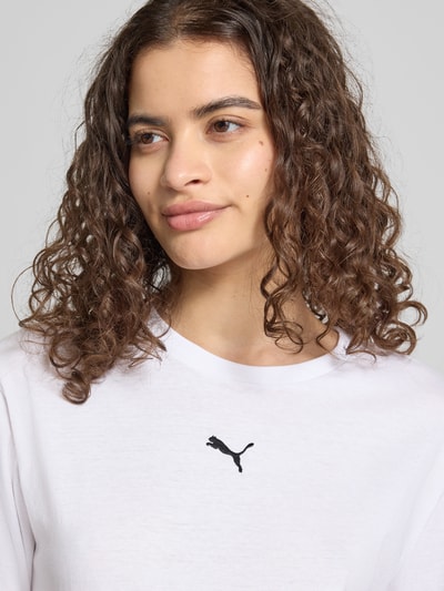 PUMA Relaxed Fit T-Shirt aus reiner Baumwolle Weiss 3