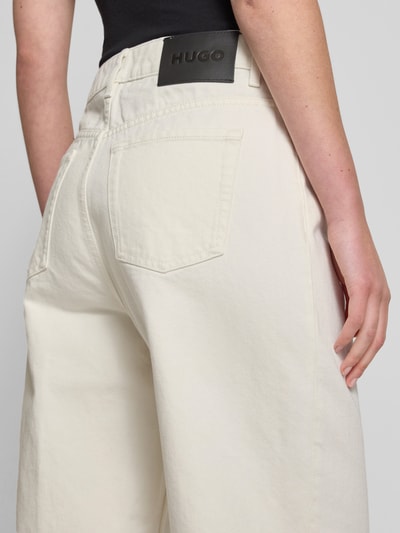 HUGO Jeansy z 5 kieszeniami model ‘Gisanna’ Złamany biały 3