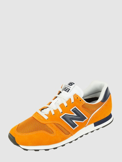 New Balance Sneakersy ze skóry welurowej i siateczki  Pomarańczowy 1