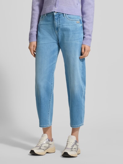 GANG Barrel fit jeans in used-look model 'Ida' Blauw - 4