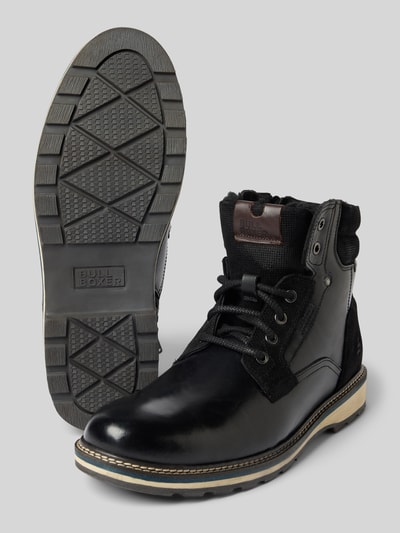 BULLBOXER Schnürstiefel mit Label-Detail Black 4