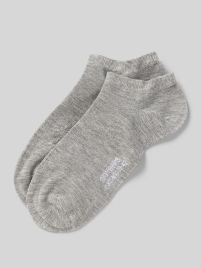 camano Sneakersokken van viscosemix in een set van 2 paar Lichtgrijs - 1