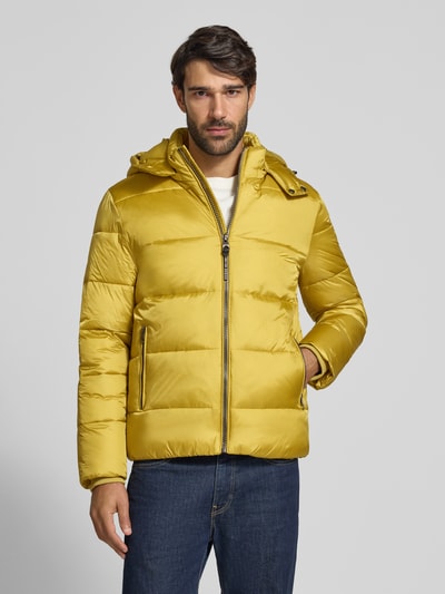 GUESS Steppjacke mit Reißverschlusstaschen Senf 4