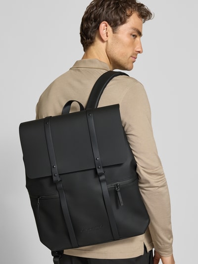GASTON LUGA Rucksack mit Logo-Detail Modell 'Spläsh 2.0' Black 1