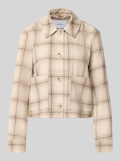COMMA Kurzblazer mit aufgesetzten Taschen Modell 'LT SEPTEMBER' Beige 2
