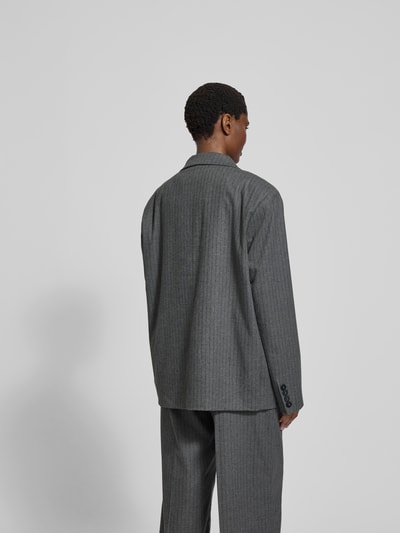 black palms Relaxed Fit Blazer aus Viskose-Mix Marine 5