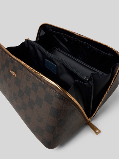 JOOP! Kosmetiktasche mit Tragehenkel Modell 'cortina' Dunkelbraun 3