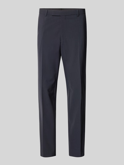 BOSS Regular Fit Anzughose aus Schurwoll-Mix Modell 'H-LEON-MM-C-NF' Blau 2