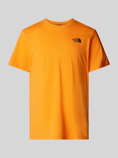 The North Face T-Shirt mit Label-Print Orange 1