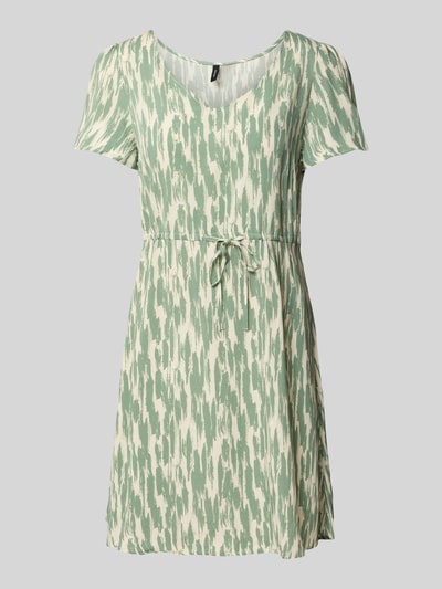 Vero Moda Mini-vrijetijdsjurk van pure viscose, model 'EASY JOY' Rietgroen - 2