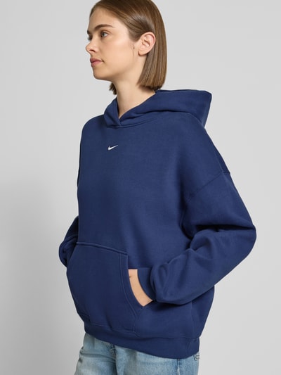 Nike Oversized Hoodie aus Baumwoll-Mix Dunkelblau 3