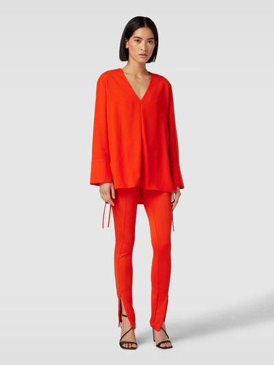 Calvin Klein Womenswear Blouseshirt met V-hals Rood - 1